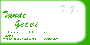tunde gelei business card